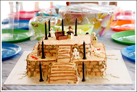 Lego Indiana Jones Birthday Cake